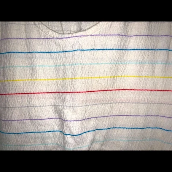 Roxy Rainbow Pinstripe Tank Top. Medium.  Mint condition - Picture 7 of 15